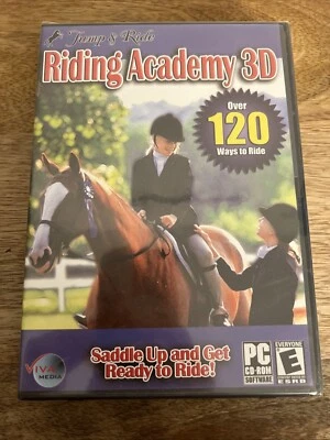 Riding Academy 3D Video Game Pc Cd-ROM E-Everyone (Factory Sealed)  - Image 1 of 4