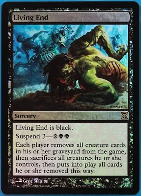 Living End FOIL Time Spiral NM Black Rare MAGIC MTG CARD (ID# 479019) ABUGames - Image 1 of 2