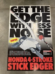 Honda Stick Edger Dealer Advertising Banner Poster 36" x 24" - Picture 1 of 7