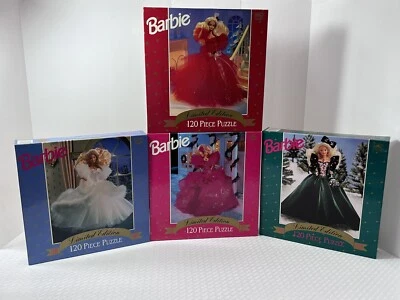 Juego 4 Muñecas Barbie De Colección 120 Piezas Puzzle Nuevo Precintado Edición Limitada 11 1/2" x 15 Foto 1 de 4
