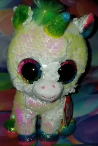 NUOVO Pixy Flippables Ty benie boos peluche animale figura 6" giocattolo unicorno - Foto 1 di 4