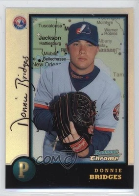 1998 Bowman Chrome International Refractor Donnie Bridges #306 Rookie RC - Image 1 of 2