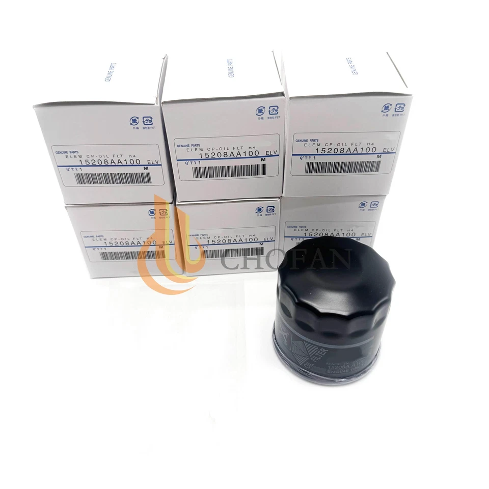 Genuine 6 PACK For Subaru Impreza Legacy Forester Engine Oil Filter 15208AA100 Foto 1 de 4