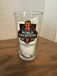 Vidrio ligero San Francisco SF Giants Pint Coors NUEVO 2014 Campeones de la Serie Mundial - Imagen 1 de 2