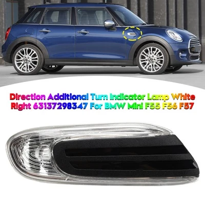 Direction Additional Turn Indicator Lamp White Right For BMW Mini F55 F56 F57 - Image 1 of 4