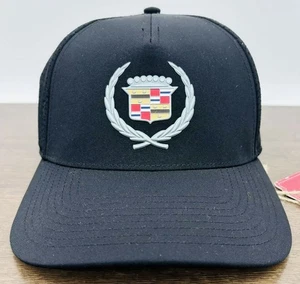 Cadillac - American Needle - verstellbare schwarze Mütze mit Druckknopflasche - Bild 1 von 4