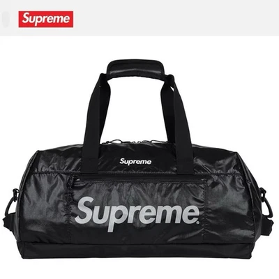 Supreme FW17 Cordura 3M Reflective Ripstop Duffle Bag Black NEW FW17B17 - Image 1 of 4