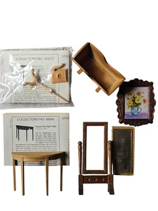 X-ACTO House of Miniatures Lot of 5 Furniture Kits/Instructions/Components - Picture 1 of 8