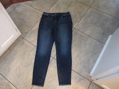 Pantalones de mezclilla ajustados de tiro alto talla 12 INC International Concepts Foto 1 de 3