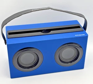 Polaroid PBT3002 Wireless Speaker Blue Tooth Blue Pleather Handle - Picture 1 of 7