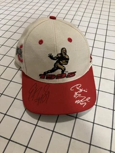 Autograph signed Eddie George Ohio State Buckeyes SnapBack Hat Blockhead Heisman - Picture 1 of 7