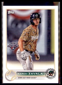 Lote de 3 tarjetas 2022 Topps Pro debut Aaron Zavala Down East Wood Ducks #PD-198 - Imagen 1 de 2