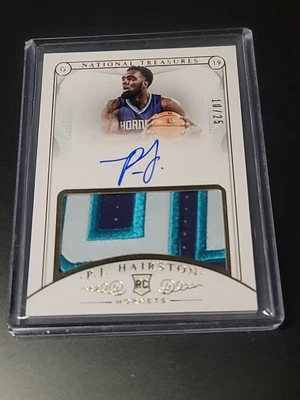 2014-15 National Treasures Rookie Patch Auto RPA PJ Hairston GOLD 10/25 Hornets - Image 1 of 3
