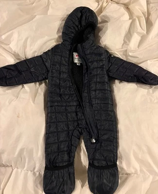 Appaman Mini Navy Blue Puffer Snowsuit Snow Suit Winter BABY Unisex 6-12M new - Image 1 of 3