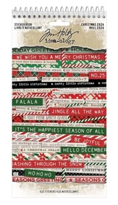 Tim Holtz Idea-Ology Clippings Stickers Deco Sheets or Tape Christmas Stickers - Picture 1 of 14