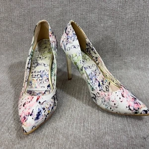 Ted Baker London Heels Pumps Blumen spitz zulaufend Goldakzente Gr. 39,5 US 9 - Bild 1 von 14