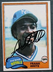 Kansas City Royals Frank White signed / autographed 1981 Topps baseball card---- - Picture 1 of 1