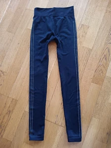 Damen Mädchenhose Leggings Gr. S schwarz Glitzer MANOU - Bild 1 von 3