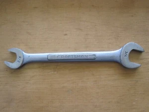 Vintage Craftsman = v = Serie 5/8 Zoll x 3/4 Zoll Doppelmaulschlüssel Werkzeug - Bild 1 von 9