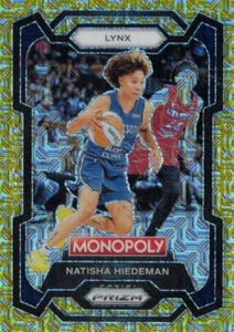 Natisha Hiedeman Gold Millionaire Shimmer #/500 2024 Prizm Monopoly WNBA #62 - Bild 1 von 2