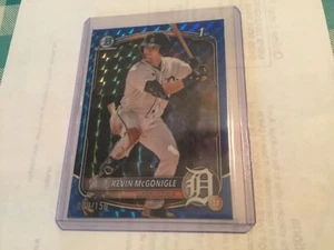 2025 Bowman Kevin McGonicle Blue Refractor Rookie Card Very Nice Card - Picture 1 of 2