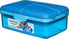 Sistema Lunch Slimline Quaddie Lunch Box with Water Bottle | 1.5 L Air-Tight and
