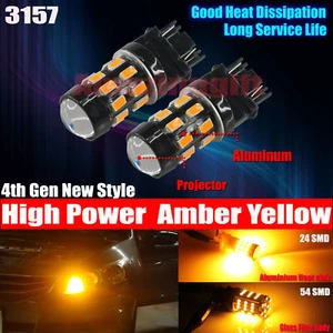 2x 3157 Chip 5630 Alta Potencia 24-SMD Señal de Giro Amarillo, Bombillas LED de Estacionamiento - Imagen 1 de 7