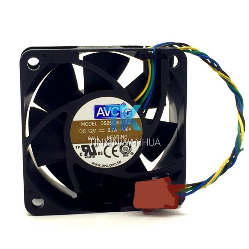 AVC 6025 Fan  for CPU  60*60*25mm 12V 0.70A 4pin   DS06025B12U - Image 1 of 4