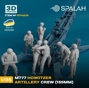 SPALAH 14235 1:35 Juego de figuras "M777 Obús Artillería Tripulación" - Imagen 1 de 5