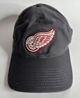 Redwings Cap Hat Emboidered Gray Embossed Adjustable Detroit NHL 100% Cotton