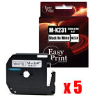 5PK MK231 Label Compatible with Brother P-Touch Tape 12mm x 8m PT-P60 65SL 70SR