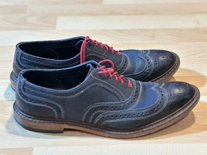 Allen Edmonds Neumok ~ Uomo 11.5 B Made USA Blu Navy - Foto 1 di 10