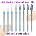 1x Diamond Nail Manicure Pedicure Cuticle Remove Rounded Taper Bur Bit Drill