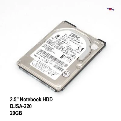 IBM DJSA-220 20.0GB 2.5" Notebook Laptop HDD Hard Disk 07N4090 - Image 1 of 3
