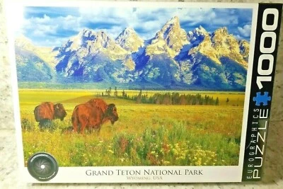 Grand Teton National Park Eurographics Photography 1000 Piece Puzzle SEALED - Image 1 of 4