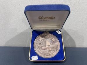 June 1976 Aladdin Casino Grand Opening 3 oz .999 Fine Silver in Box (ABJ) - Picture 1 of 6