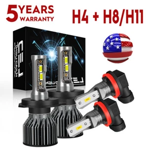 For Honda Fit 2006-2013 2014-2020 CSP LED Headlight Hi/Low+Fog Light Bulbs 6500K - Picture 1 of 13