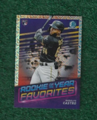 RODOLFO CASTRO - 2022 BOWMAN - ROOKIE OF THE YEAR FAVORITES MOJO CARD # ROYF-12 - Image 1 of 2
