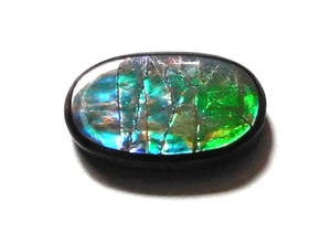 5.70 Ct Natural Canadian Ammolite Cabochon Loose Gemstone 16X9.7X3.3MM HM58 - Picture 1 of 4