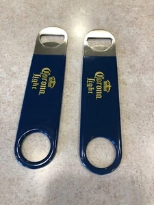2 Corona extra leichter Flaschenöffner Metall 7" blauer Griff strapazierfähig zweifache Menge - Bild 1 von 3