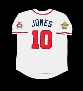 Chipper Jones Atlanta Braves Jersey 1995 World Series Throwback Stitched SALE! - Picture 1 of 4