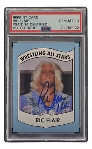 Ric Flair Signed RP 1982 All Stars Card #27 16x Insc PSA/DNA Auto Gem Mint 10
