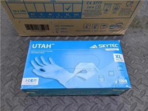 Restposten 10x Skytec Utah blau Einweg Nitril Handschuhe (100 pro Box) XL - Bild 1 von 2