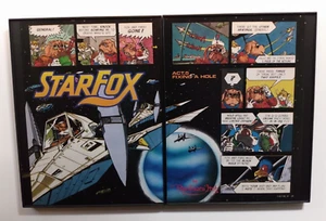Framed Star Fox comic Super Nintendo SNES StarFox Arwing 1993 retro wall art A2 - Picture 1 of 6