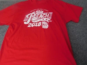 Atlanta Mens Shirt 2XL XXL Red Big Peach 2018 - Picture 1 of 14