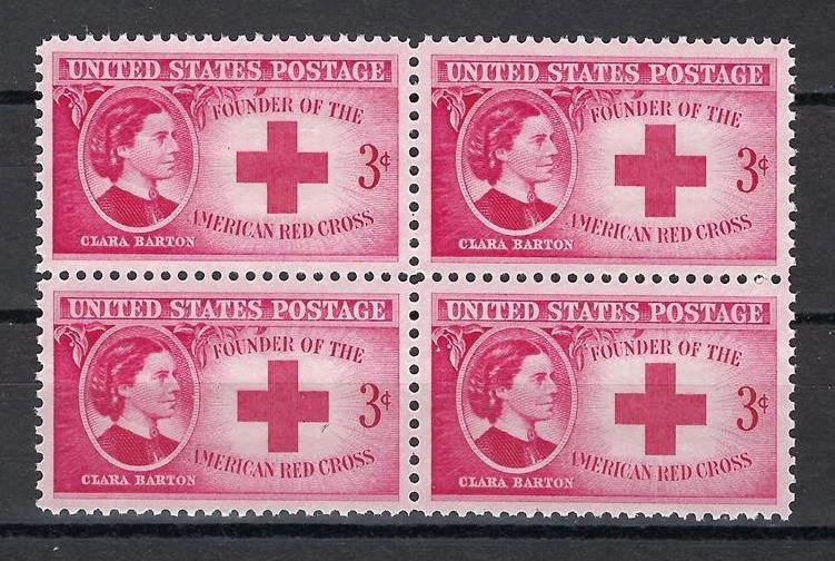 US 1948 Sc# 967 set Clara Barton American Red Cross block 4 MNH - Image 1 of 1