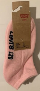 Levis Kids Low Cut Socks Pink White Blue 3 Pairs Size 3Y-5Y - Picture 1 of 4