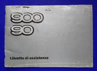 🔵 SAAB 900 99 TURBO LIBRETTO DI ASSISTENZA ANNI 80 TIMBRO MULTICAR CIVITANOVA😂 - Immagine 1 di 4
