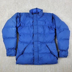Vintage Marmot Mountain Work Down Puffer Jacket Mens S Blue Full Zip Quilted USA - Picture 1 of 12