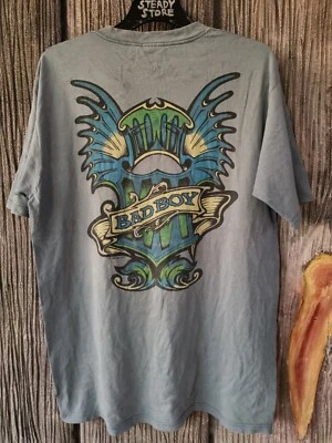 CAMISETA VINTAGE 1995 BAD BOY CLUB DOBLE CARA ESTAMPADO SKATE SURF PLAYA L Foto 1 de 4